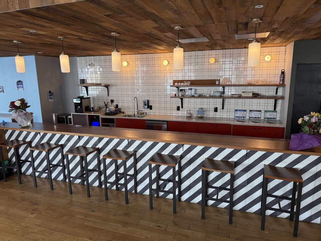 Kitchen bar with stools